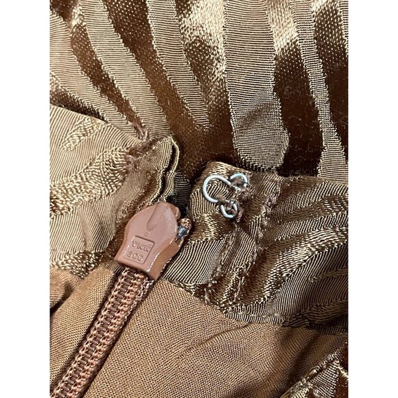 Maeve by Anthropologie Tamra Jacquard Bronze Animal Print Midi Skirt Size 12 - Picture 4 of 5